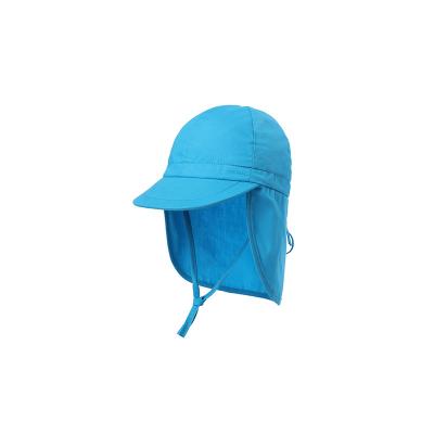 Chine Protection des chapeaux UPF 50+ Sun du seau des enfants réglables de couleur bleue à vendre