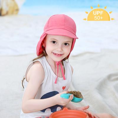 Chine Les chapeaux de la plage des enfants de la couverture 46cm de cou débordent au loin le polyester 100% d'UPF 50+ à vendre