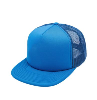 Chine La mousse 100% de polyester 5 lambrissent l'usine plate d'ODM d'OEM de style d'houblon de Bill Trucker Cap Plain Hip à vendre