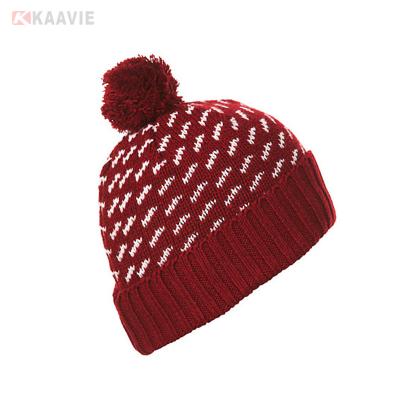 Κίνα καπέλο Beanie των για άνδρες και για γυναίκες μαλακών beanie 58cm γυναικών καπέλων χειμερινών με Pom Pom προς πώληση