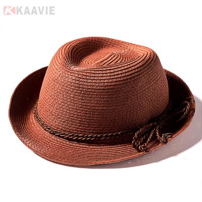 China ráfia unisex Straw Bucket Hat For Summer do peso leve de 58cm exterior à venda