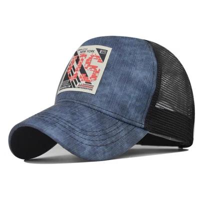 Cina BIO- maglia nera lavata di Mesh Trucker Caps Distressed 58cm del cotone in vendita