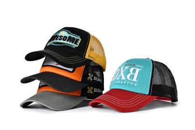 China Kundenspezifische Unisexmaske Mesh Trucker Caps 22 Fuß-Hysteresen-Baseballmütze zu verkaufen