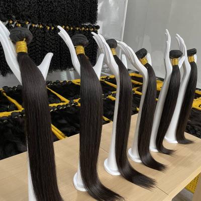 China Cheap Ruolanni Natural Unprocessed Virgin Human Mink Hair Soft Thick Shedding Raw Peruvian Hair Bundles Barely Shedding Soft Smooth For Black Women for sale