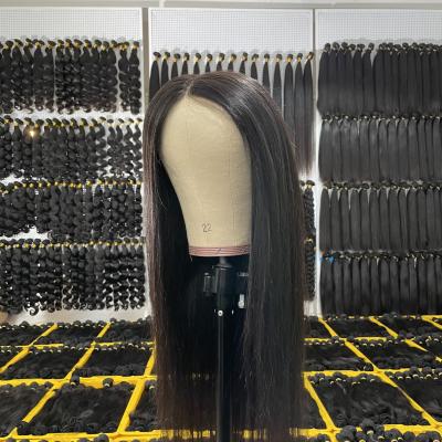 China Barely Shedding Soft Thick Soft 13*4 Hd 180% Density Lace Frontal Hair Wigs For Black Women Wholesale Brazilian Virgin Hair Lace Front Wig for sale