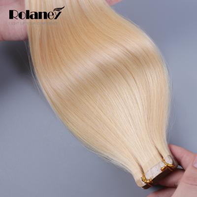 China 100% Straight Hair Double Shedding Soft Smooth Thick Shedding Tape In Extension Russian Ombre Remy Virgin Hair Tape In Extension Wholesale for sale