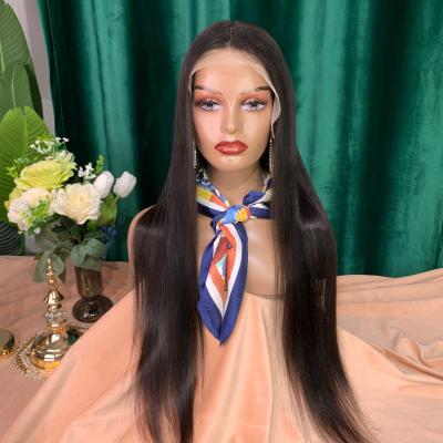 China Wholesale Barely Shedding Soft Thick Straight Brazilian Hair 13*6 Lace Frontal Wig 13x6 Hd Lace Front Wig Cuticle Aligned Virgin Hair Wig For Women for sale