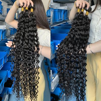 China Mink Top Bundles High Quality Barely Shedding Thick Smooth Soft Cuticle Aligned Hair Extension Deep Drawn Brazilian Raw Double Wave Hair for sale