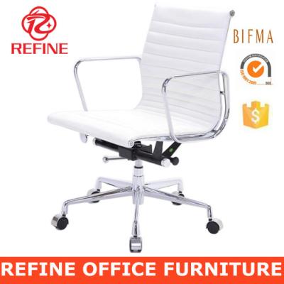 China (Height) Adjustable Low Back Modern White Leather Office Chair ea117 RF-S072B for sale