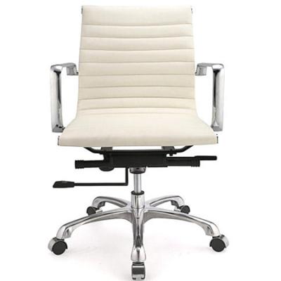 China Mid Size Adjustable Beige Leather Aftermarket Ribbed RF-S076A Chair for sale