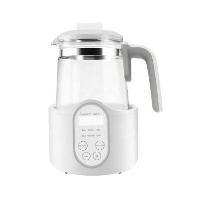 China BPA Free Baby Formula Water Kettle 1.2L Glass Kettle for sale