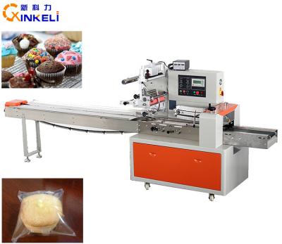 China Automatic Food Code Printer French Loaf Bakery Food Bread Flow Packing Machine In China for sale