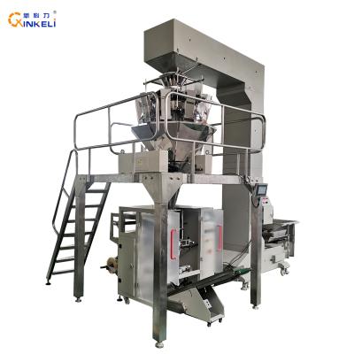 China Automatic Sliced ​​Vegetable Food Salad Weighing Bag Filling Packing Machine for sale