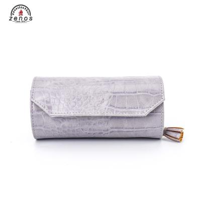 China NATIONAL PU Leather Cosmetic Tools Travel Storage Bag Makeup Pen Case PC082 for sale