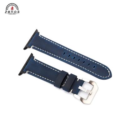 China Fashion Zenos Maker Genuine Leather Watch Strap 18mm 20mm 22mm For Men And Women for sale