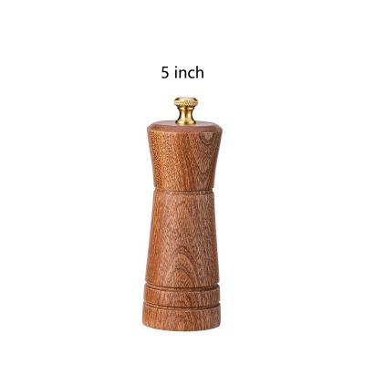 China Wholesale viable advanced custom home made pepper grinder spice salt wooden handmade pepper mill for sale