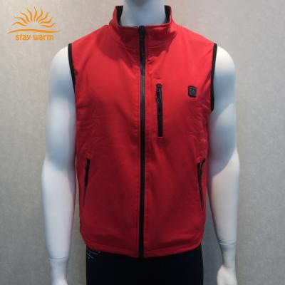 China Viable Carbon Fiber Heating Pad 5V Far Infrared Battery Heated Vest For Winter Use for sale