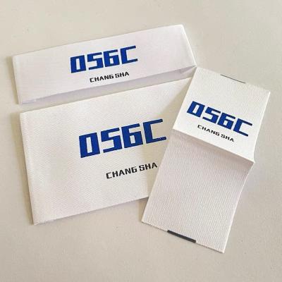 China Washable 100% Cotton Label Customized Main Brand Garment Care Cotton Label for sale