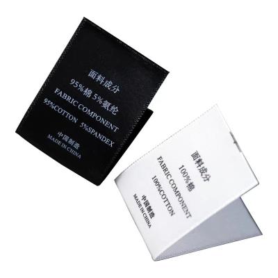 China Washable Custom Clothes Washing Instruction Symbols Laundry Symbols Care Labels for sale