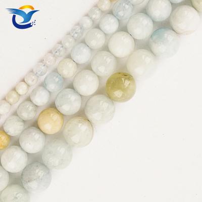 China DIY Fashional Beads Natural Stone Beads For Jewelry Making Round Energy Smooth Genuine Loose Healing DIY Amazonite Stone Beads for sale