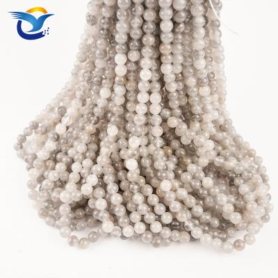 China DIY Fashional Beads Natural Stone Quartz Crystal Round Loose Gemstone Beads Beads For Bracelets Necklace Jewelry Making for sale