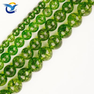 China DIY Fashional Beads Natural Green Peridot Stone Beads For Jewelry Making Gemstone Bead Loose Crystal Energy Stone Healing Power for sale