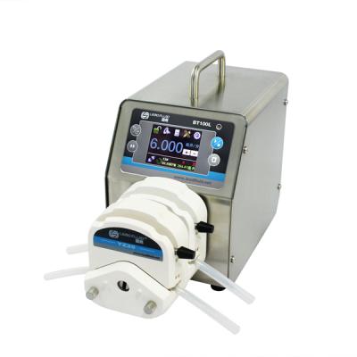 China Automotive industry high precision organic electrolyte liquid transfer peristaltic pump BT100L /2*YZ15 for sale