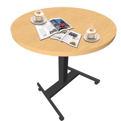 China Ergonomic Adjustable Single Person Reading Table Coffee Table Speech Table Ergonomic Adjustable Height (Height) With Roller for sale