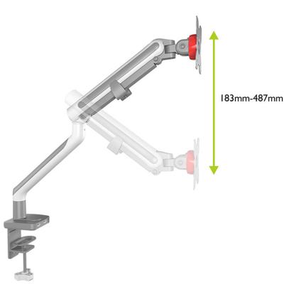 China New Arrival Plastic+Steel Adjustable For 13-32 Inch LCD LED Monitor Stand Shock Absorber Single Arm Monitor Stand for sale