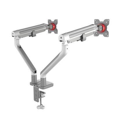 China High Quality Flexible Plastic + Steel Adjustable Computer LCD Monitor Riser Bracket Desk Arm Stand for sale