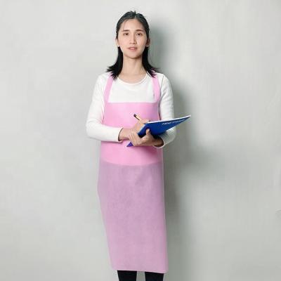 China Drink/Food Customized Cleaning Matching Apron Restaurant Oil Proof Aprons Woman Polyester Art Apron Logo Waterproof Family for sale