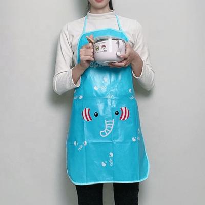 China Cpe Cat Apron Custom Printed Clear Food/Drinks Cute PPE Apron Custom Women Kitchen Apron Driver For Sale for sale