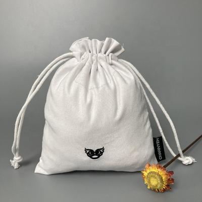 China Promotional Logo Jewelry Bag Nylon Silk Drawstring Canvas Drawstring Bag Mini Mesh Drawstring Logo Bag Waterproof nylon rope or handle for sale