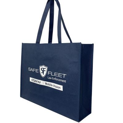 China European Foldable Non Woven Ultrasonic Non Woven Handled Rpet Tote Shopping Bag Non Woven Bag Zipper T-shirt Bag for sale