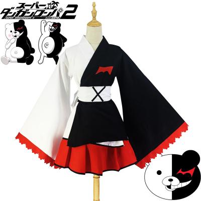 China Maid Equipment Factory TV and Black and White Danganronpa Bear Kimono Cosplay Anime Costume Adult Cosplay Movie Costumes Maid Equipment Custom for sale