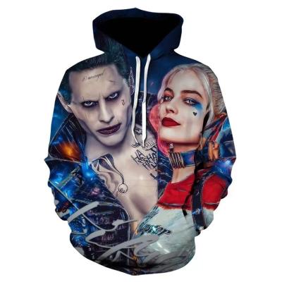 China Polyester TV and movie costumes DC Movie Joker 3D printed unisex sweatshirt costumes hoodie trend sweatshirt for sale