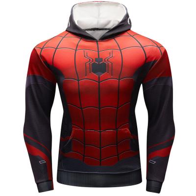 China Polyester factory hot sale costumes TV and movie costumes spider-man printed hoodie cosplay unisex sweatshirt for sale