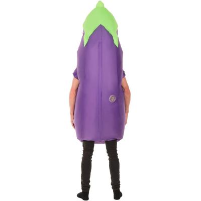 China Hot Selling Giant Inflatable Eggplant Halloween Costume Factory Made Fancy Dress Halloween Party For Adults for sale