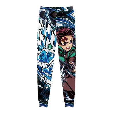 China Polyester TV and Movie Custom Costume No Guard No Demon Slayer Yaiba Men's Casual Pants Fashion Sports Pants Cartoon Anime Kimetsu Long for sale