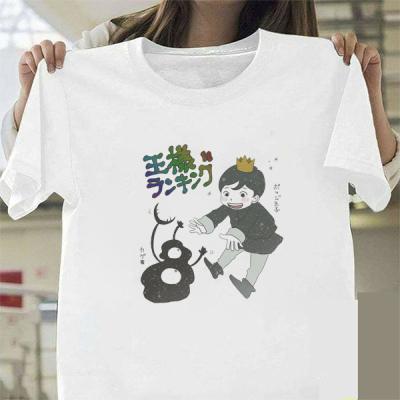 China New 2022 Polyester Animation Rank Of The Kings Cartoon Graphic Printed Short Sleeve Pullover T-shirt Top Coldker for sale