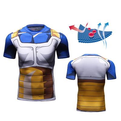 China Breathable Halloween costume japanese anime tv&movie cosplay 3d printed tops men's short sleeve sublimation T-shirt 2 buyers for sale