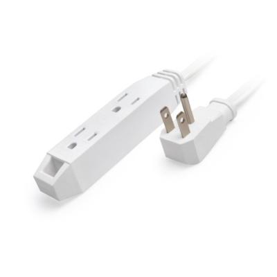 China Home Appliance UL And CUL Angled Outlet Extension Cord With Triple Outlets for sale