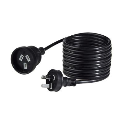 China Home Appliance UNI CABLE Power Extension Lead 5 Meter Black 240VAC 10AMP for sale