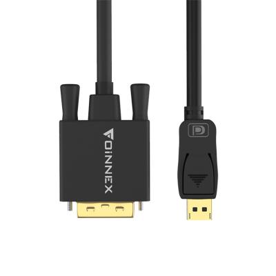 China COMPUTER Supplier 1080p Displayport to Active DVI Male 1.8 mm HD 4K 30Hz 60Hz Displayport to Female DVI Adapter Cable for sale