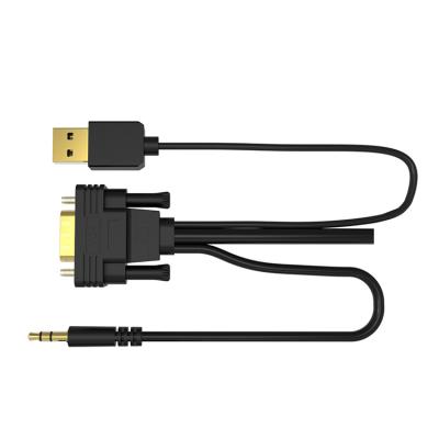 China Conversion hot sell 1080P hdmi to vga adapter usb c to vga and hdmi adapter with audio for sale