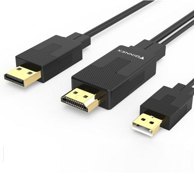 China High Quality Conversion HDMI Male To DP Male Cable 4k*2k 60hz UHD 4K(3840x2160)@30Hz, 1080p(1920x1080)@60Hz With High Speed for sale