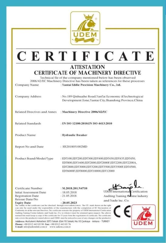 CE - Yantai Eddie Precision Machinery Co., Ltd.