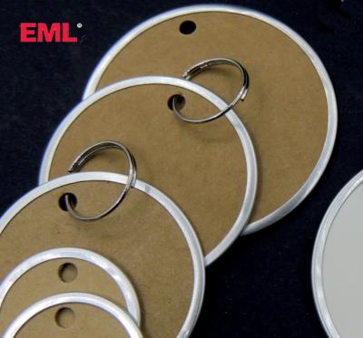 China Recyled Aluminum Round Kraft Paper Tag Hang Tag String Garment Tags, Garment Tags for sale