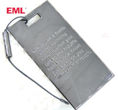 China Viable EML TAG Labels Chrome Garment Brand High Quality Paper Hangtag With Own Logo for sale