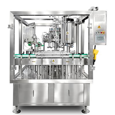 China Automatic Beer Equipment Bottle Glass Beverage Back Pressure Wine Filling Bottling Machine for sale